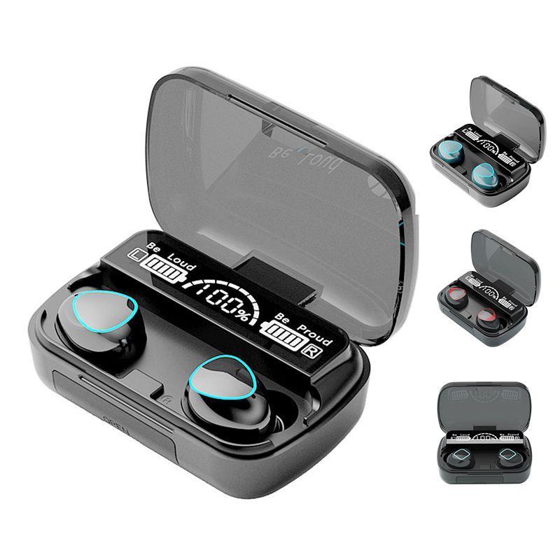 M10 TWS Bluetooth 5.1 Earphones, Waterproof, Touch Control, LED Display, Deep Bass
